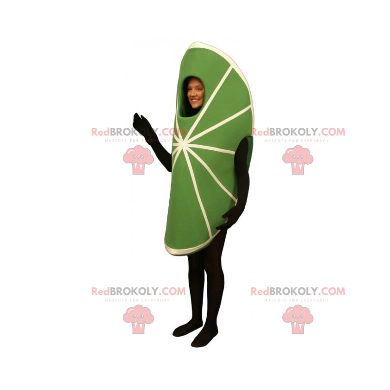 Lime wedge maskot - Redbrokoly.com