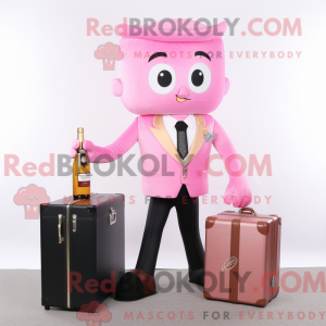 Pink champagne maskot...