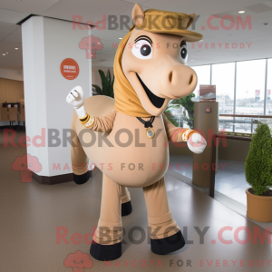 Tan Horseshoe mascot...