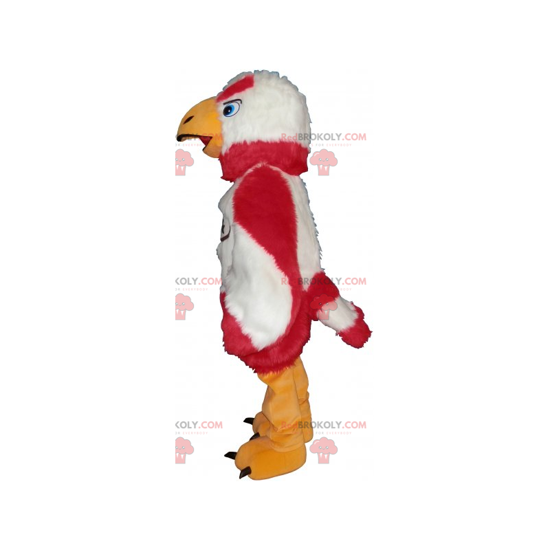 Mascotte de rapace bicolore - Redbrokoly.com
