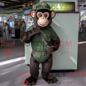 Olive Chimpanzee mascot...