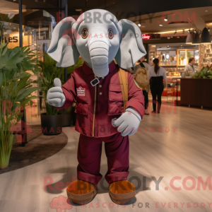 Maroon Elephant maskot...