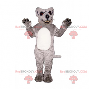 Mascotte de rat au ventre blanc - Redbrokoly.com