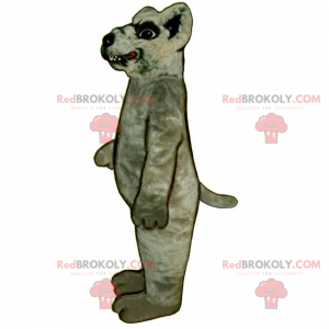 Mascote de rato com dentes grandes - Redbrokoly.com
