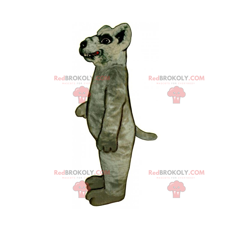 Rat mascot with big teeth - Redbrokoly.com