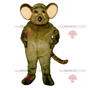 Mascote de rato orelhudo - Redbrokoly.com