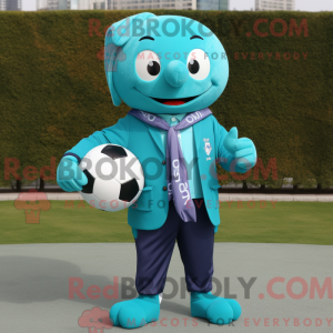 Teal Soccer Goal...