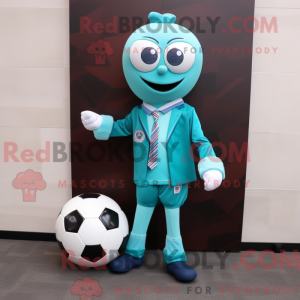 Teal Soccer Goal...