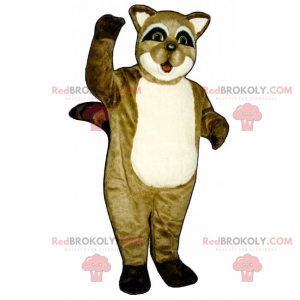 Mascota mapache - Redbrokoly.com