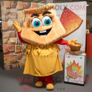Fantasia de mascote Nachos com macacão e pochettes - Nachos Mascotes - REBROKO_261868 - RedBrokoly.com