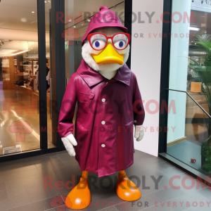 Magenta Muscovy Duck maskot...