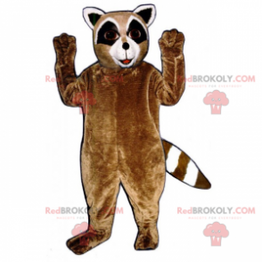 Mascote de guaxinim - Redbrokoly.com