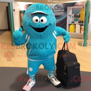 Kostým maskota tyrkysové...