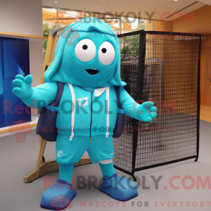 Turquoise volleybalnet...