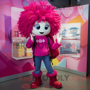 Magenta Phone Maskot...