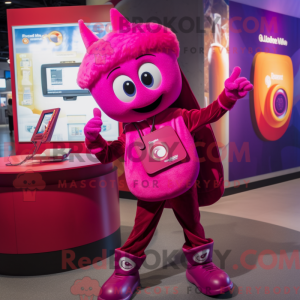 Magenta Phone Maskot...