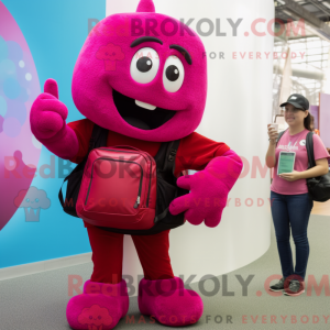 Magenta Phone Maskot...