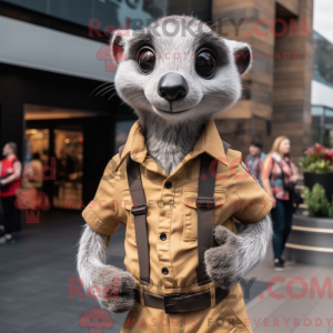 Silver Meerkat mascot...