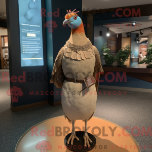 Tan Passenger Pigeon mascot...