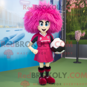 Magenta Rugby Ball maskot...
