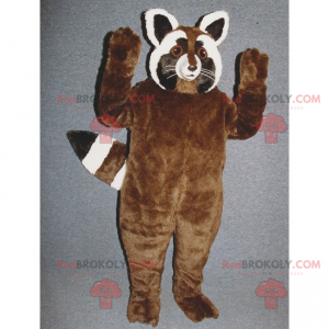 Brown raccoon mascot - Redbrokoly.com