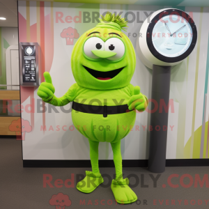 Lime Green Kiwi mascotte...