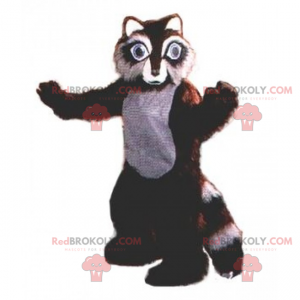 Maskot hnědý mýval - Redbrokoly.com