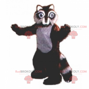 Brown raccoon mascot - Redbrokoly.com