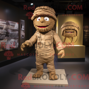 Brun Mummy maskot drakt...