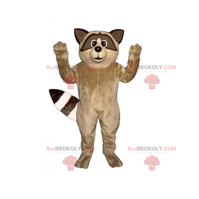 Mascota mapache marrón - Redbrokoly.com