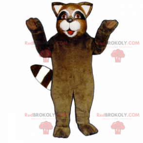 Smiling raccoon mascot - Redbrokoly.com