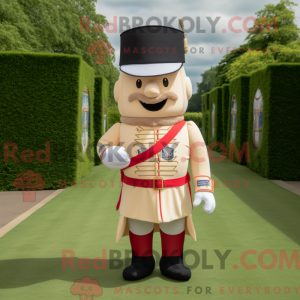 Crème mascottekostuum van...