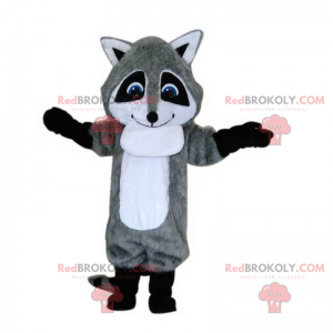 Mascotte de ratton adorable et yeux bleus - Redbrokoly.com