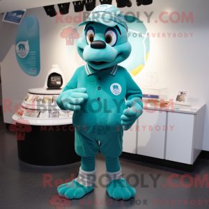 Teal Ice Maskottchen...