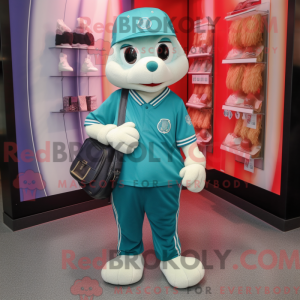Teal Ice mascottekostuum...
