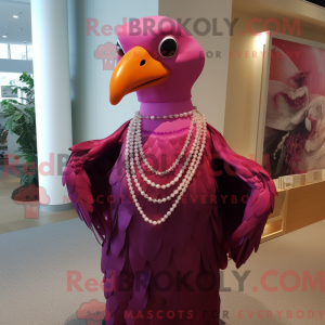 Magenta Möwe Maskottchen...
