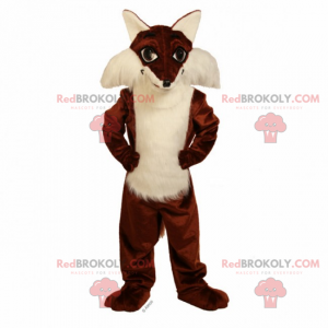 Mascote de raposa de pele macia - Redbrokoly.com