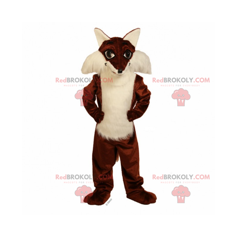 Mascote de raposa de pele macia - Redbrokoly.com