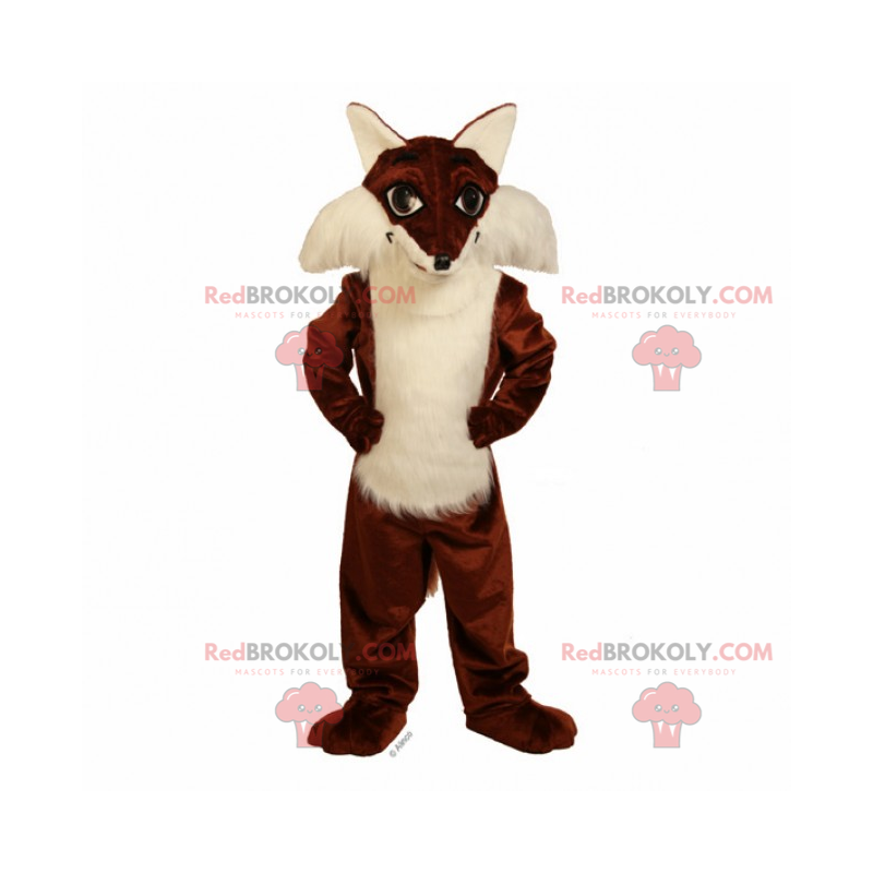 Měkký kožešinový liščí maskot - Redbrokoly.com