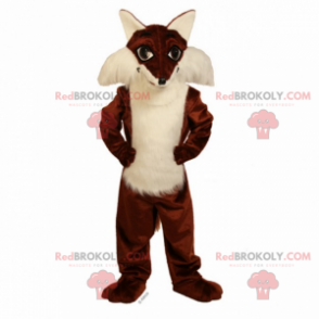 Soft fur fox mascot - Redbrokoly.com
