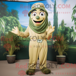 Olive Chief mascottekostuum...
