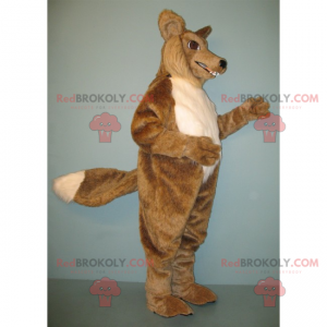 Mascotte de renard au poil long - Redbrokoly.com