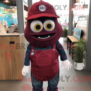 Maskotdraktfigura Maroon...