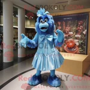 Blauwe orang-oetan...
