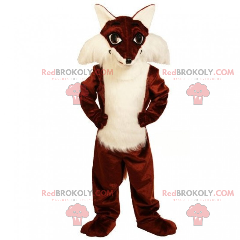 Soft belly fox mascot - Redbrokoly.com