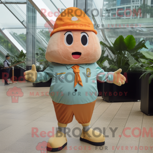 Peach Potato maskot kostume...