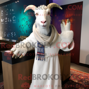 White Goat mascot costume...