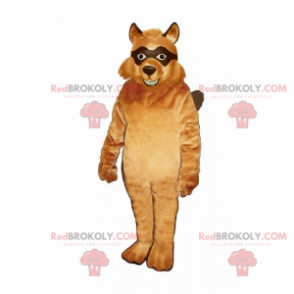 Fox mascotte met zwarte ogen - Redbrokoly.com