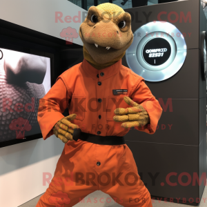 Rust Komodo Dragon mascot...