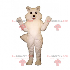 White fox mascot - Redbrokoly.com